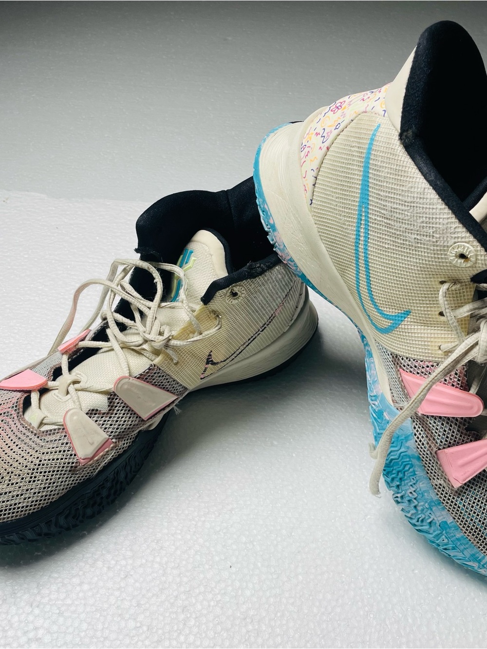 Nike Black and Light Green Insole Athletic Shoe Interior